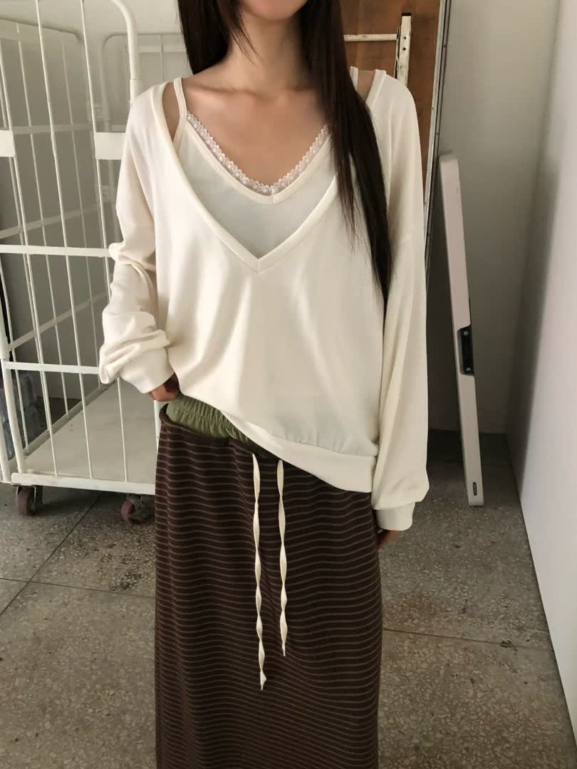 手臂肉肉怕熱？正韓薄長袖我穿給妳看，舒服又顯瘦！ - 商品圖片 7
