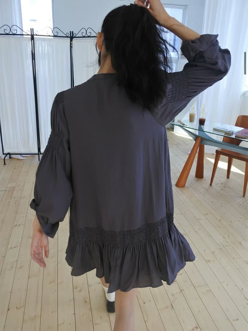 手臂粗、圓肩穿正韓立領顯壯？佩芬懂妳，這「綁帶版型」線條自己跑！ - 商品圖片 5