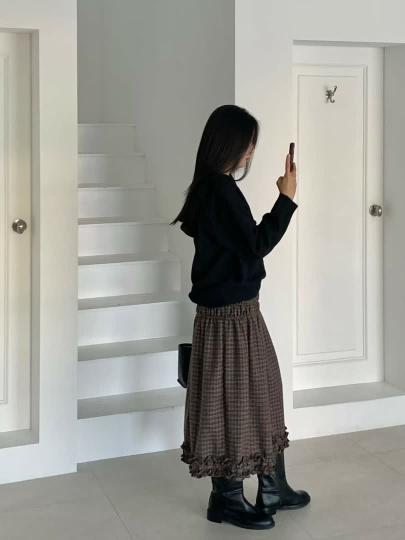 圓肩穿針織顯壯？正韓這件「袖口內收」版型，手臂視覺立刻細一圈。 - 商品圖片 5