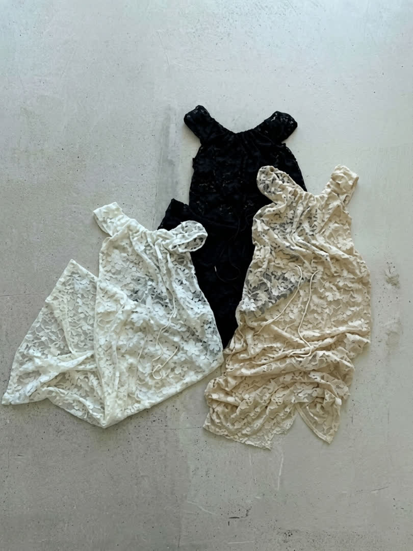 蕾絲一字領洋裝穿搭：度假韓系或鄰家風？ - 商品圖片 3