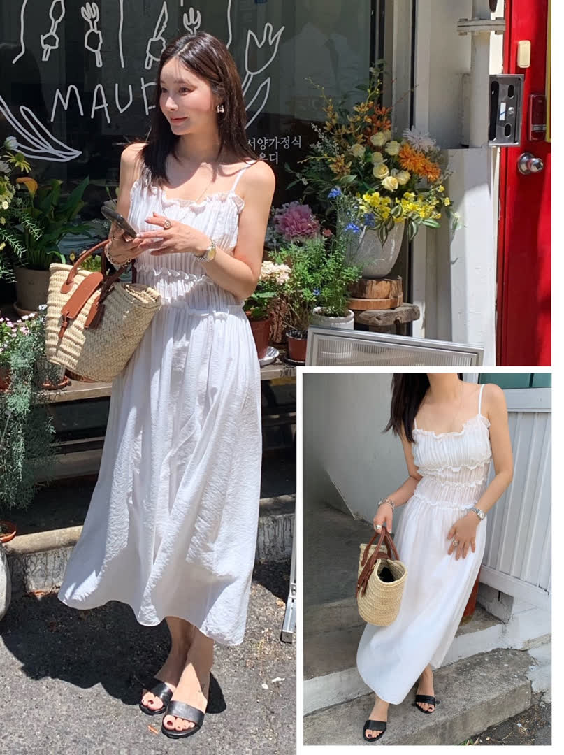細肩洋裝怎麼搭？度假約會都迷人，兩色展現女人味 - 商品圖片 2