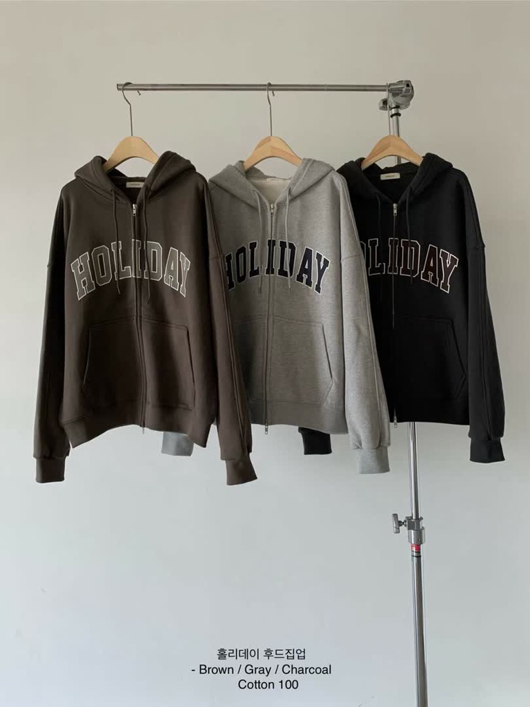 HO家HOLIDAY連帽拉鍊外套 商品圖 1