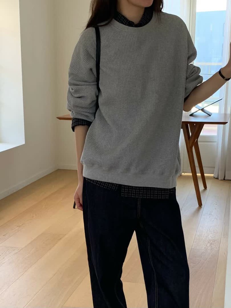 HO家華夫格長袖上衣 商品圖 17