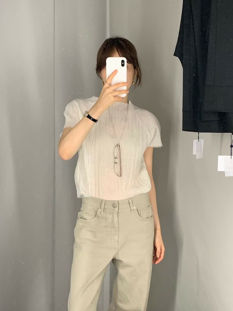 OU家立領皺感短袖上衣 商品圖 20