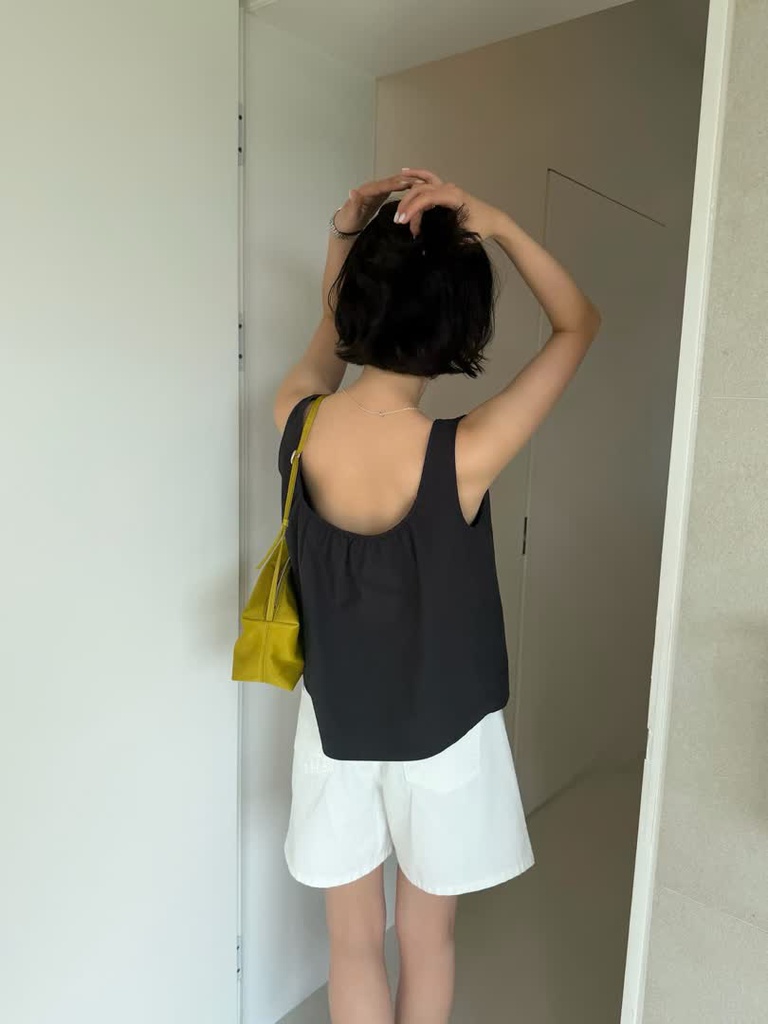 OS家純棉抽繩背心上衣 商品圖 4