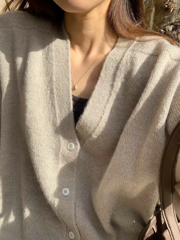 OU家柔灰澎澎針織外套 商品圖 4