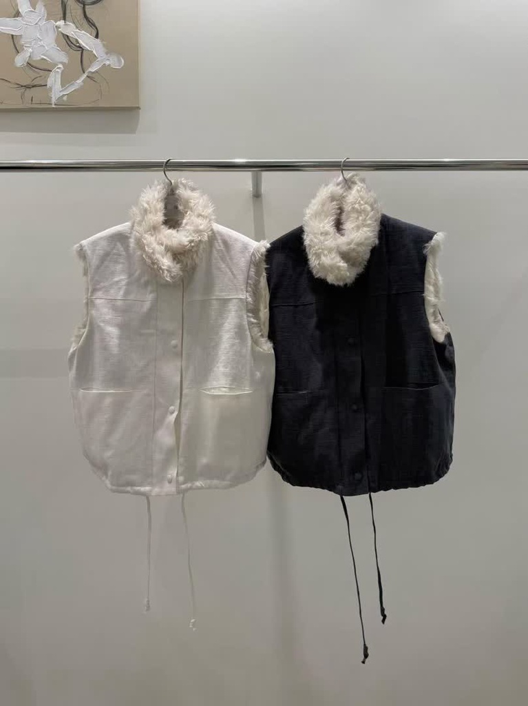 AL家雙面穿羊毛感背心 商品圖 3