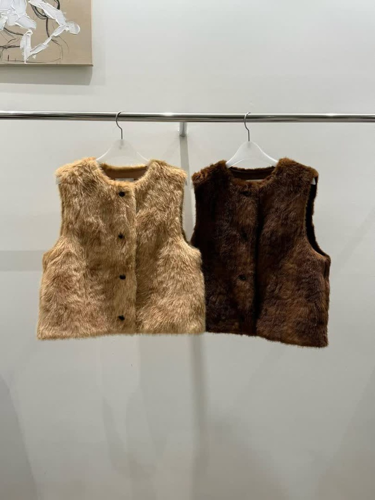 AL家羊毛短版背心 商品圖 1