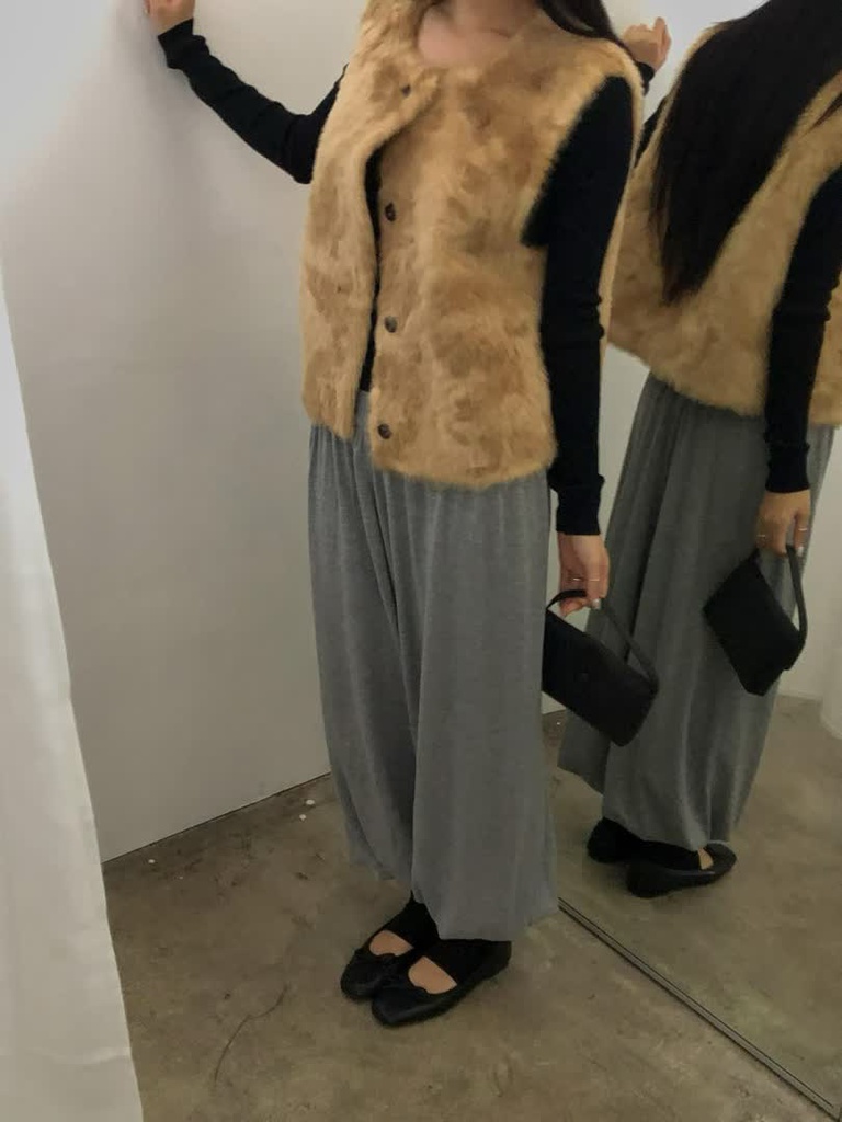 AL家羊毛短版背心 商品圖 9