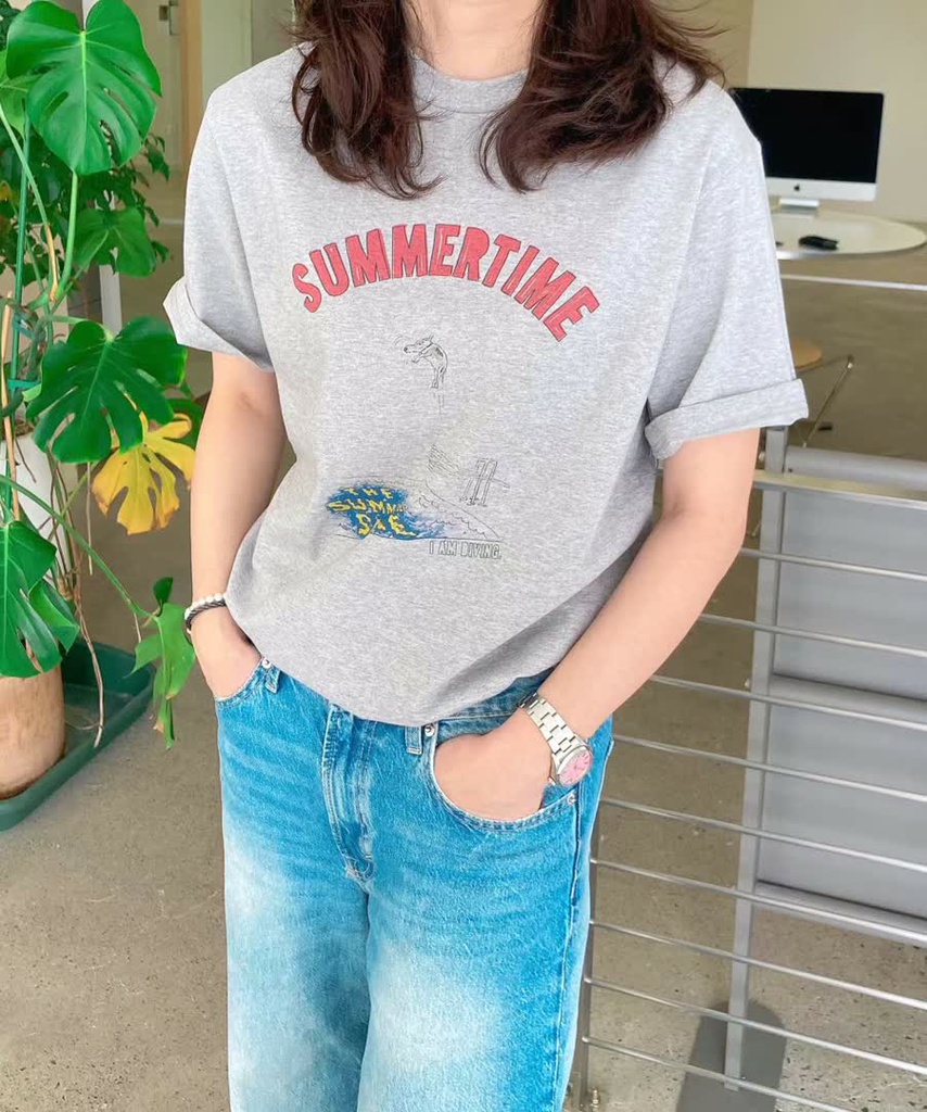 GL家SUMMERTIME印花棉T 商品圖 2