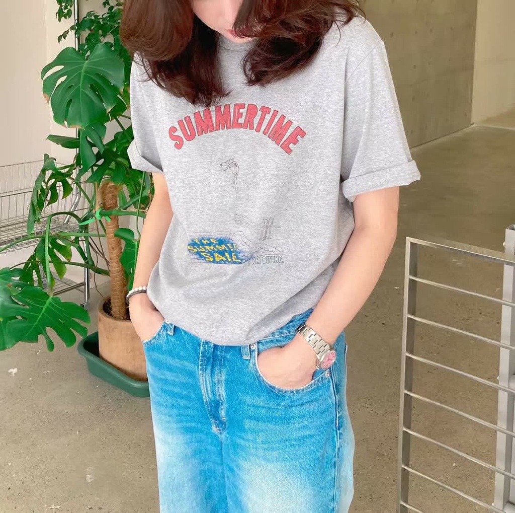 GL家SUMMERTIME印花棉T 商品圖 3