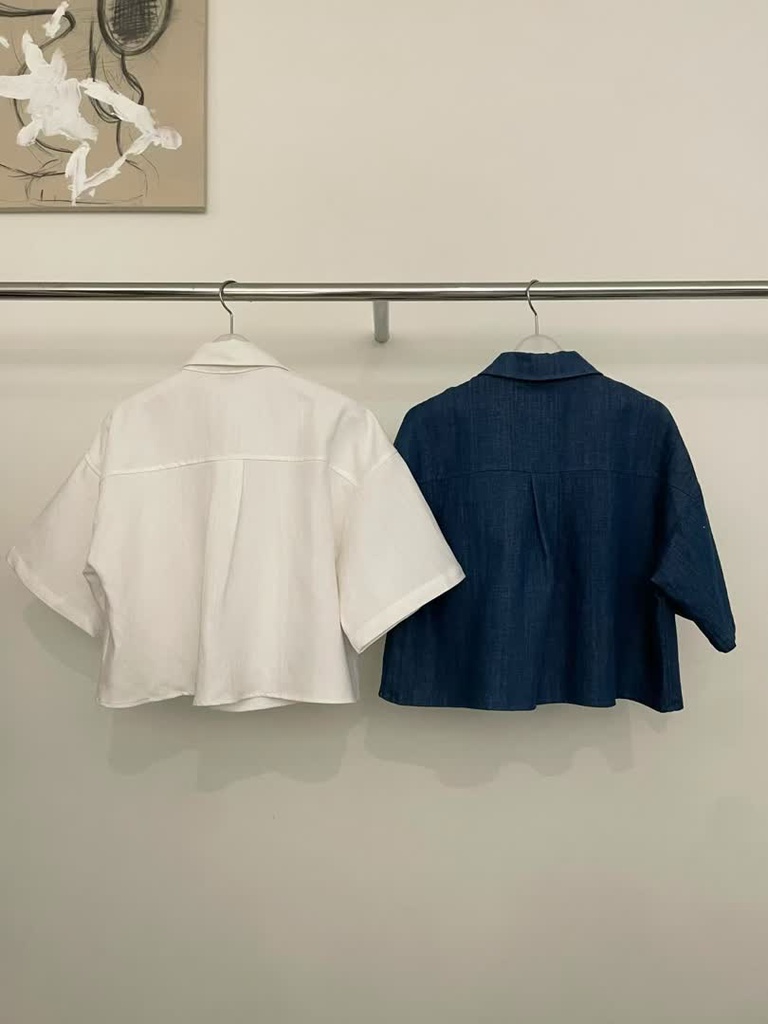 AL家亞麻短版襯衫 商品圖 1