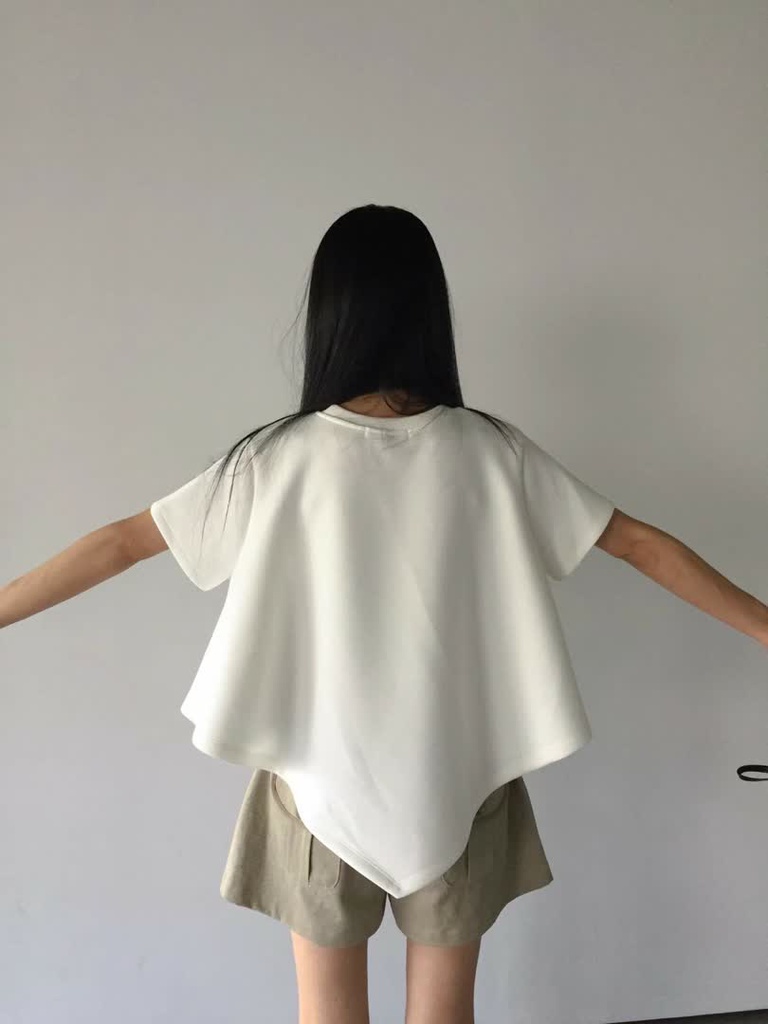 AT家不對稱傘襬短袖上衣 商品圖 3
