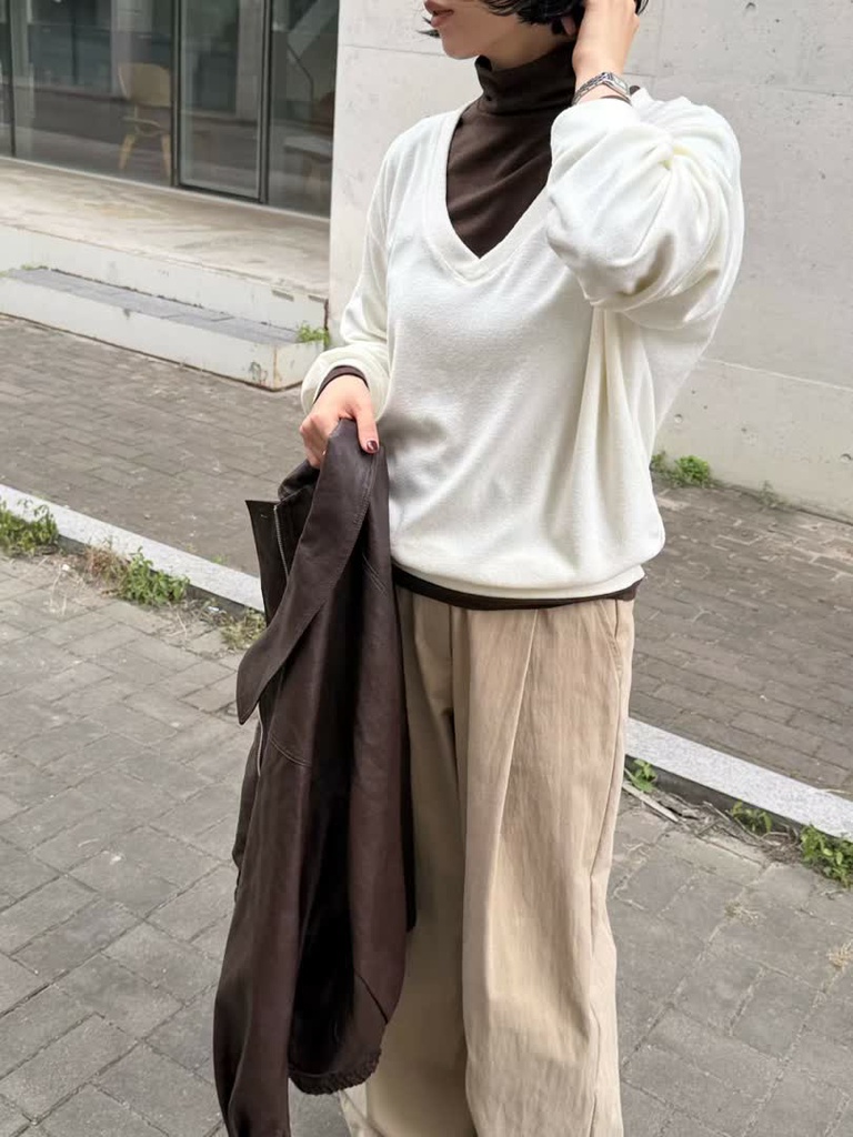 OS家V領長袖上衣 商品圖 5