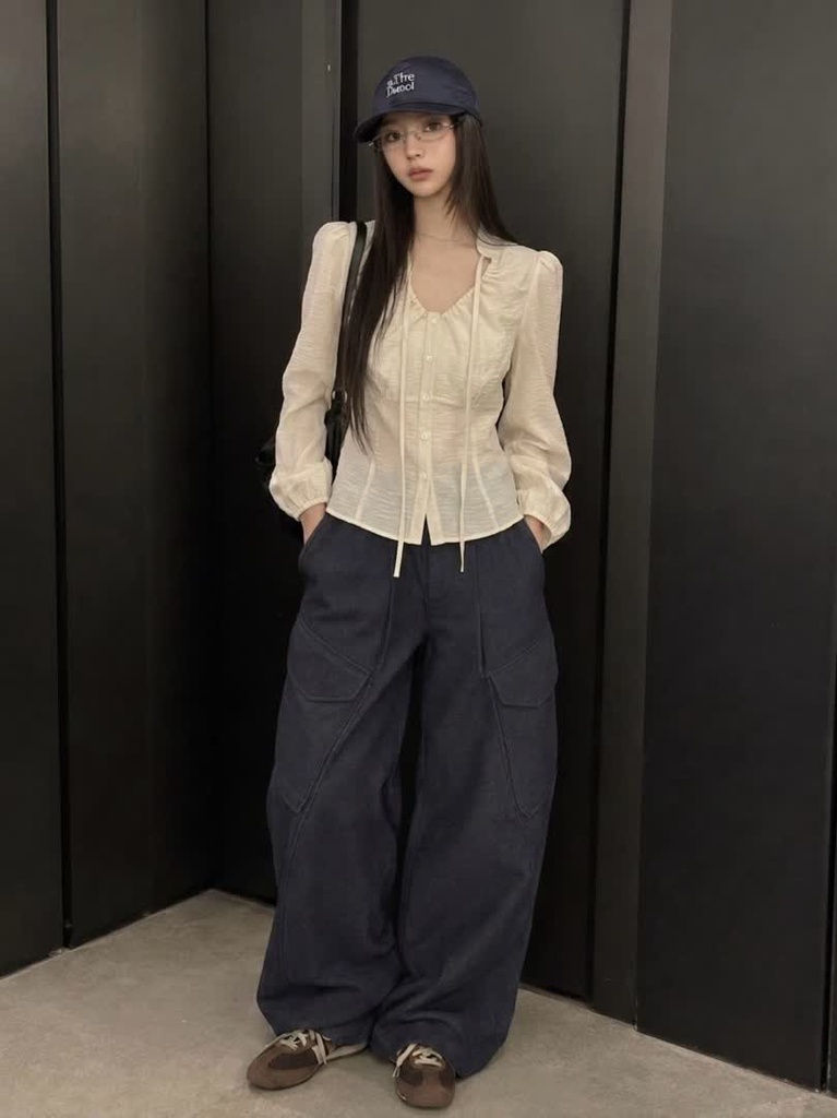KI家口袋工作寬褲 商品圖 3