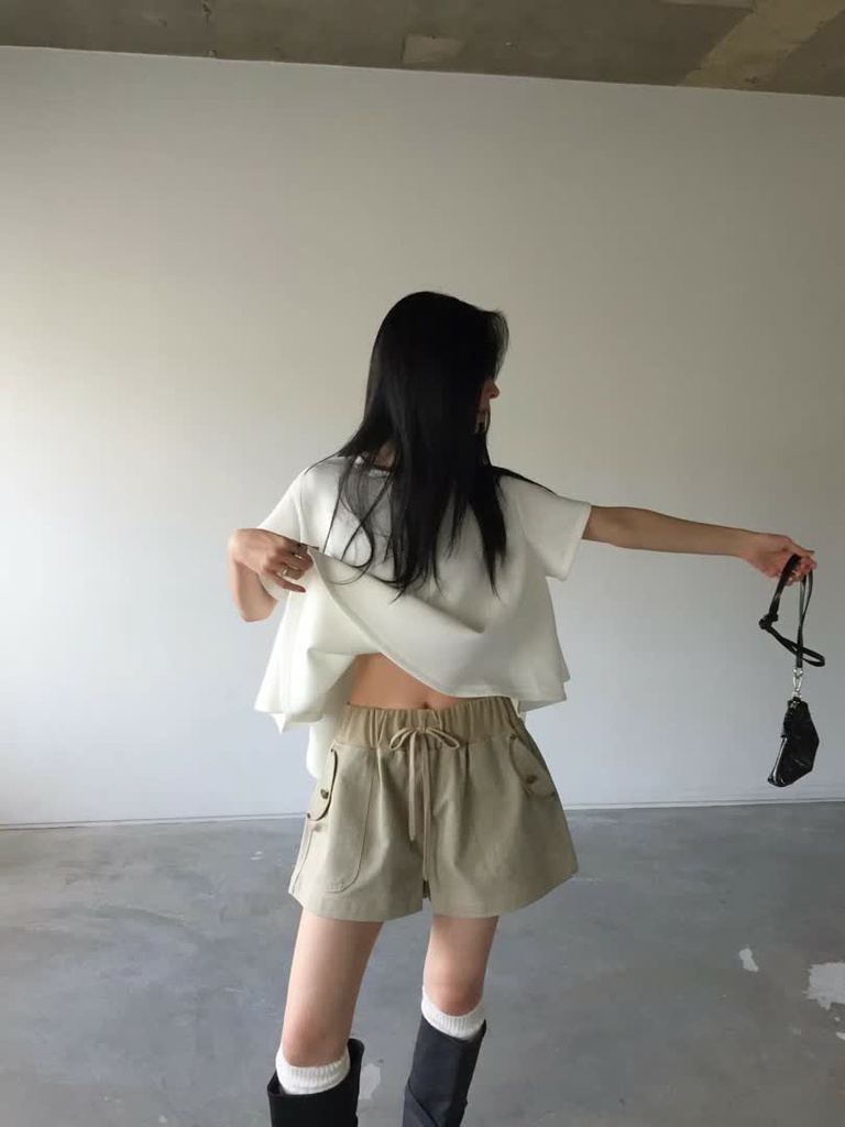 AT家工裝口袋抽繩短褲 商品圖 2