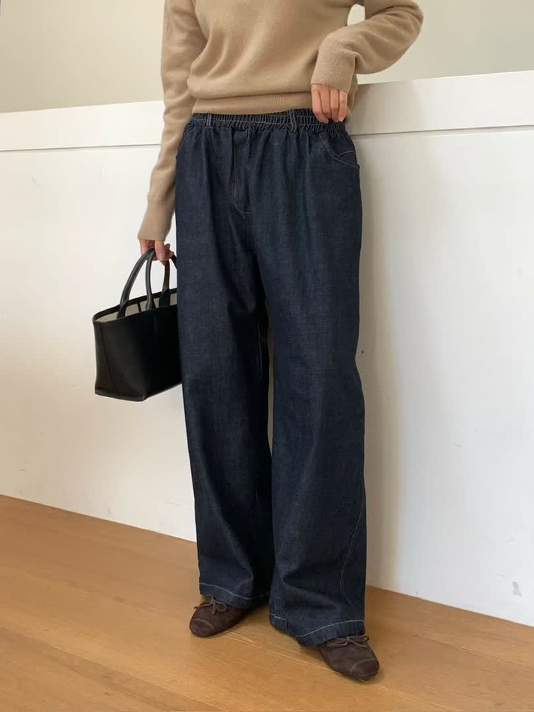 BL家寬版彎刀牛仔褲 商品圖 2