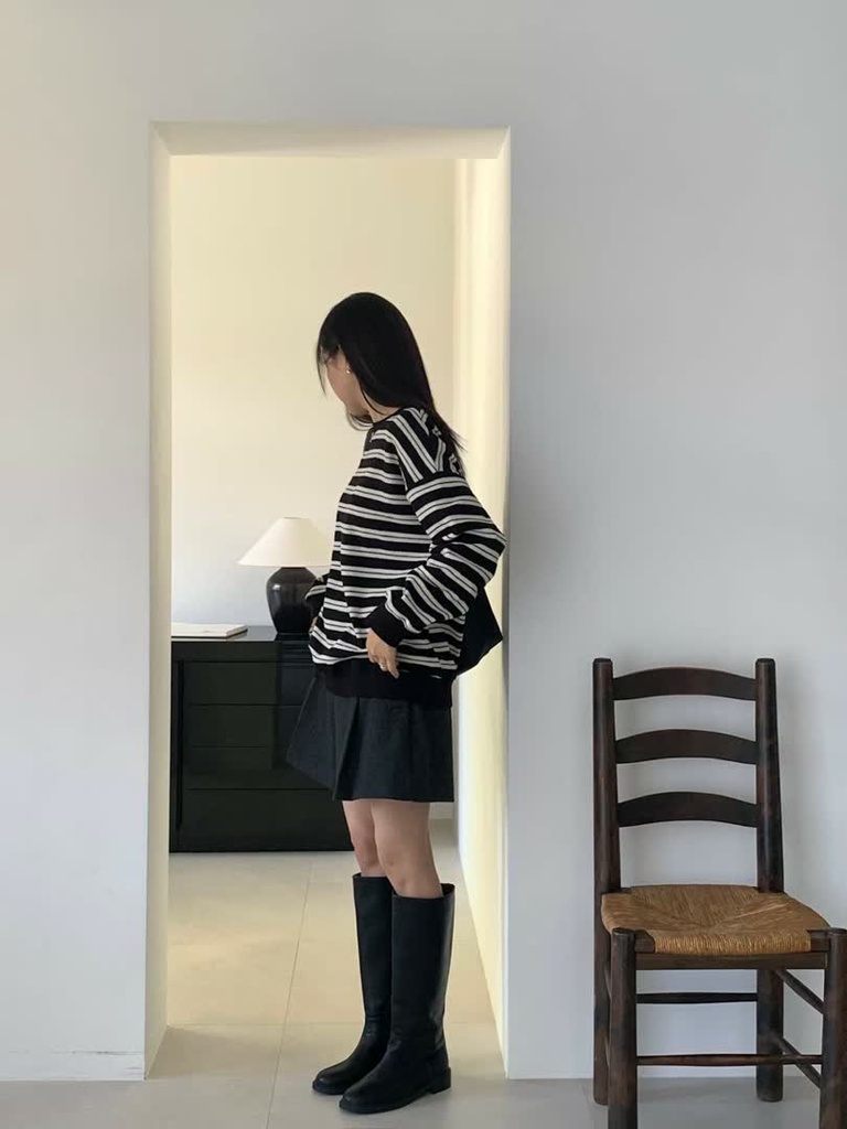 BL家復古條紋針織衫 商品圖 5