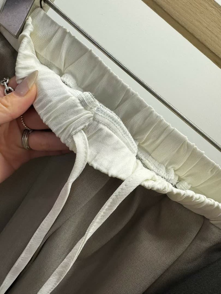 W家撞色鬆緊帶西裝寬褲 商品圖 32