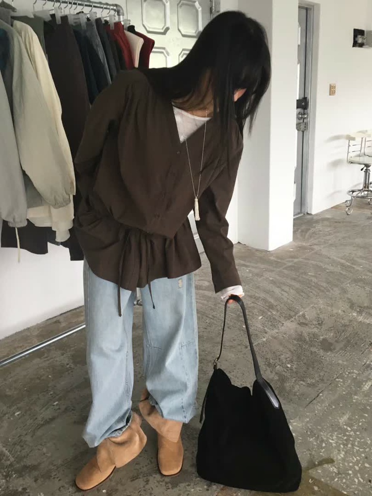 BP家抽繩荷葉襯衫洋裝 商品圖 10