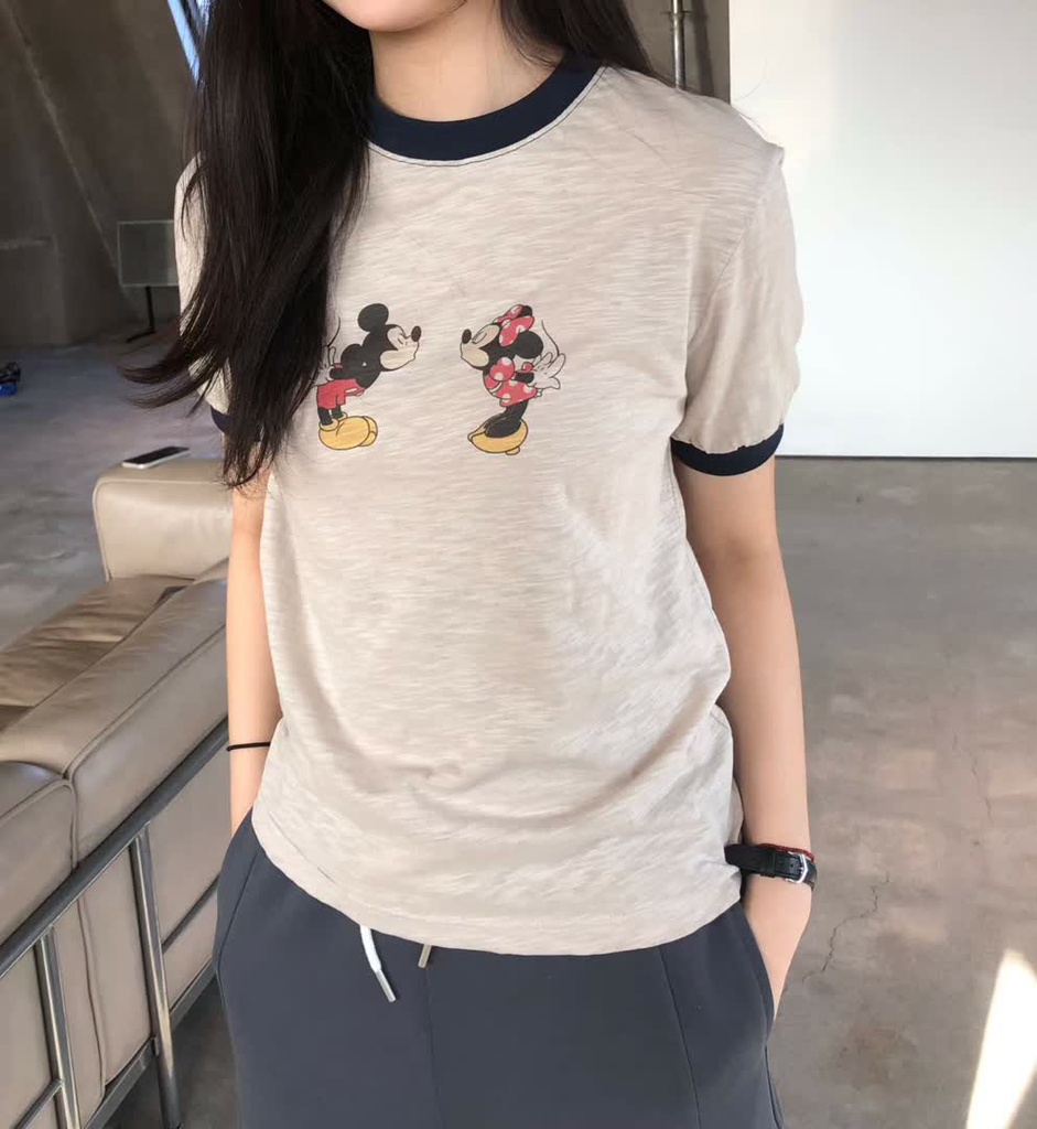GL家迪士尼羅紋短袖