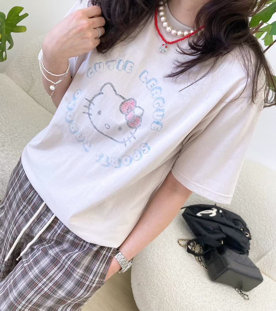GL家凱蒂貓印花短T