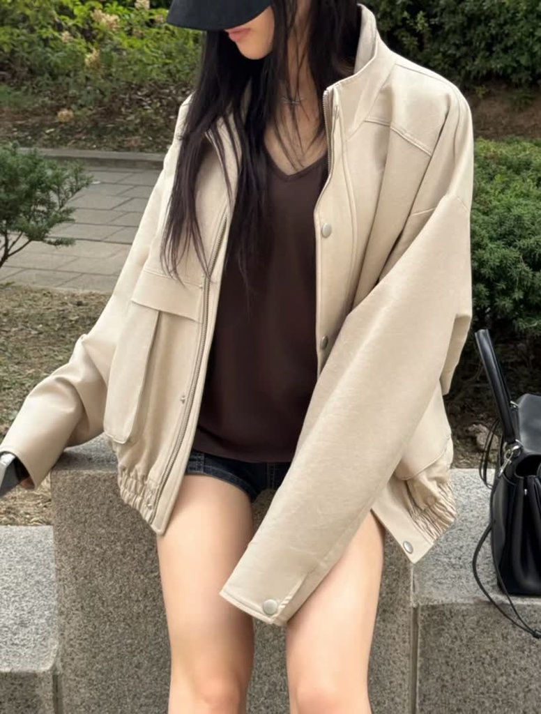 GA家小立領工裝外套