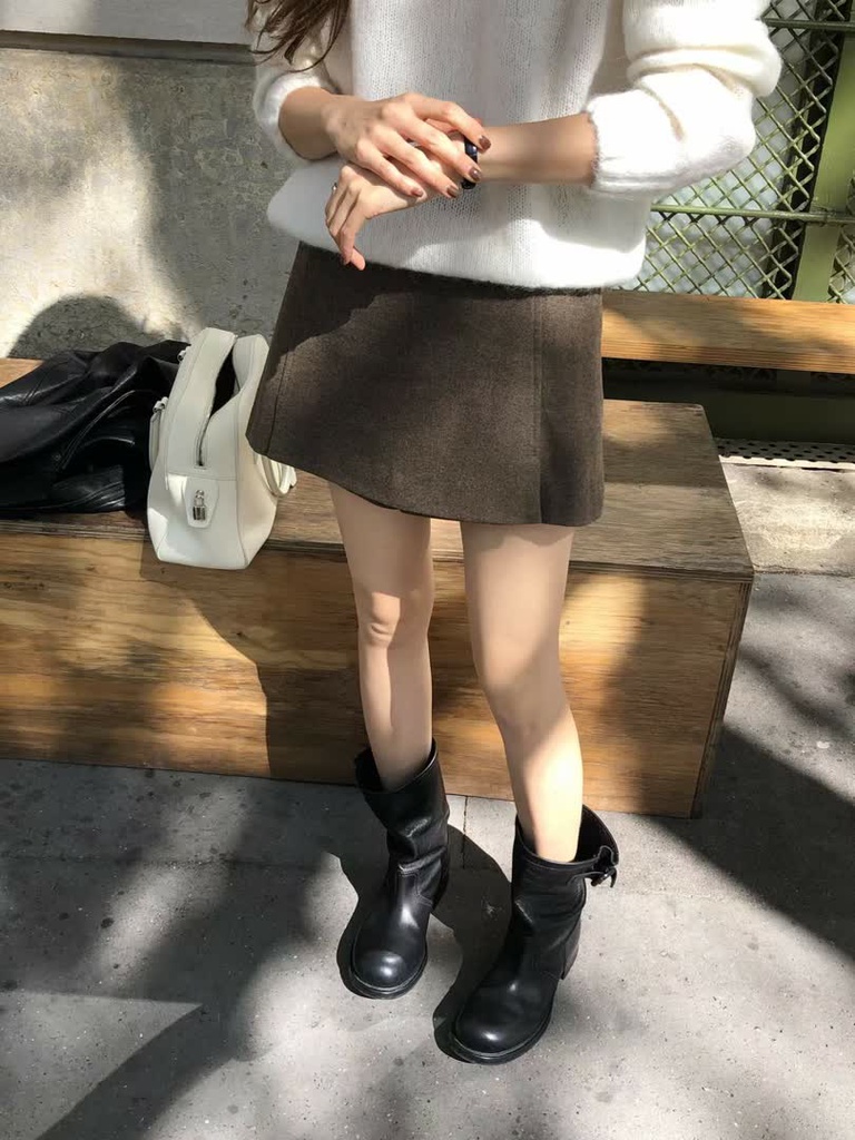 OU家毛呢短裙褲